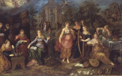 賢いおとめと愚かなおとめの譬え 作： Frans II the Younger Francken