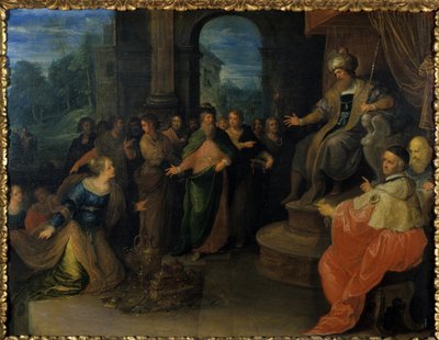 シェバの女王、ソロモン前、1640年前 作： Frans II the Younger Francken