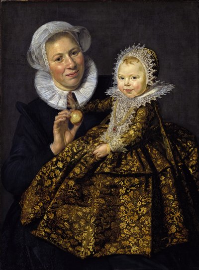 カタリーナ・フーフトと看護師 作： Frans I Hals