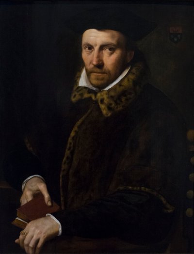 ドム・アンドレアス・ブーリンジェの肖像 1580年頃 オーク材に油彩 作： Frans I Pourbus