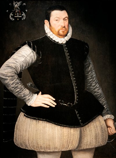 フランス・ファン・デ・ケトゥルの肖像、ライホフの領主（1531-1585） 作： Frans I Pourbus