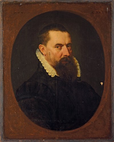 ひげを生やした紳士の肖像1574 作： Frans I Pourbus