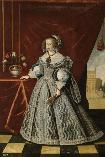 スペイン語  マリアナ・デ・オーストリア Mariana of Austria 作： フランス・ルイックス