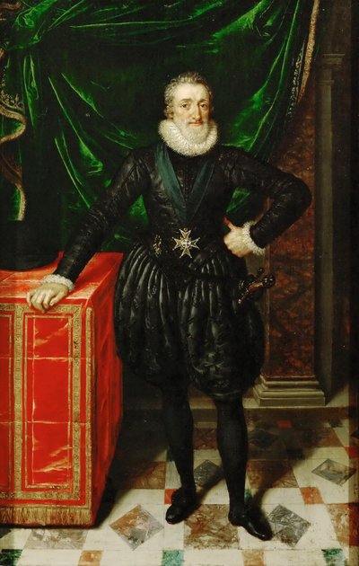 フランス語：黒い衣装のフランス王アンリ4世（1553-1610）の肖像 アンリ4世黒い衣装のフランス王アンリ4世 作： Frans Pourbus the Younger