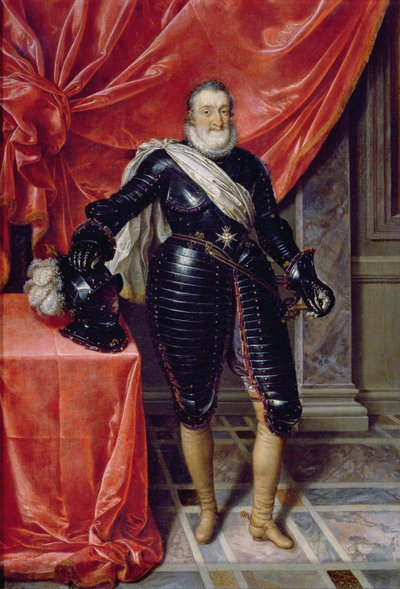 フランス国王ヘンリー4世、鎧装、1610年 作： Frans Pourbus the Younger