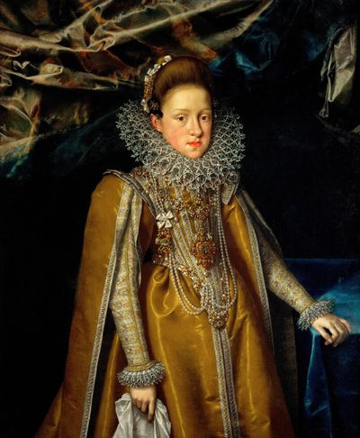 オーストリアの大公マリア・マッダレーナの肖像1587-1631、トスカーナの大公爵、1604年頃 作： Frans Pourbus the Younger