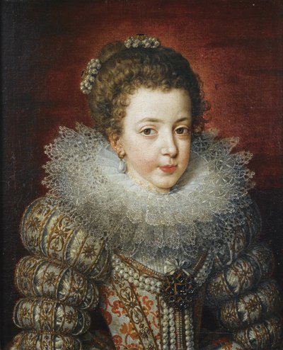 フランスのエリザベスの肖像1602-1644、スペインの女王の配偶者 作： Frans Pourbus the Younger