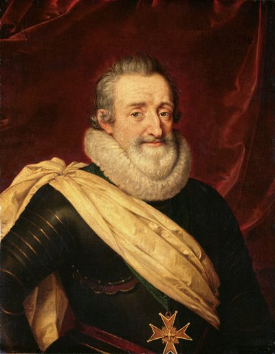 アンリ4世（1553-1610）フランス国王の肖像 作： Frans Pourbus the Younger