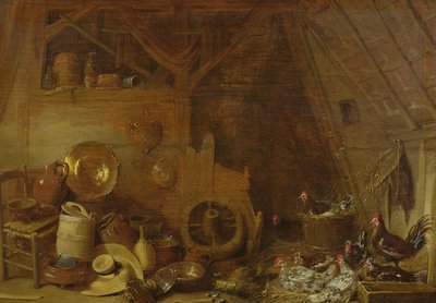納屋のインテリア 作： Frans Ryckhals