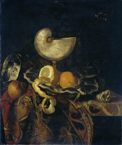 ノーチラスカップのある静物 作： Frans Sant Acker
