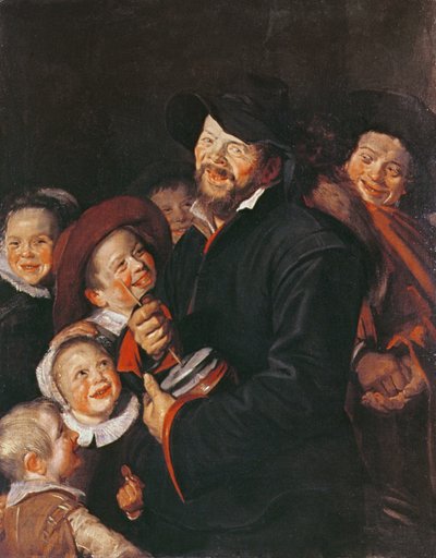 Rummelで子供を楽しませる男 作： Frans School of Hals