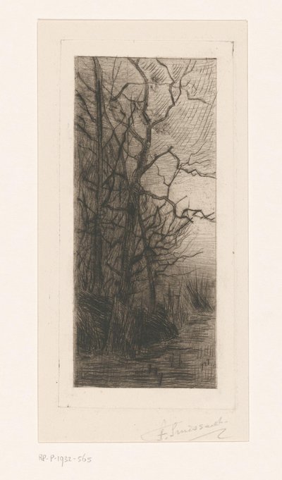 水辺の木々 作： Frans Smissaert (signed by artist)