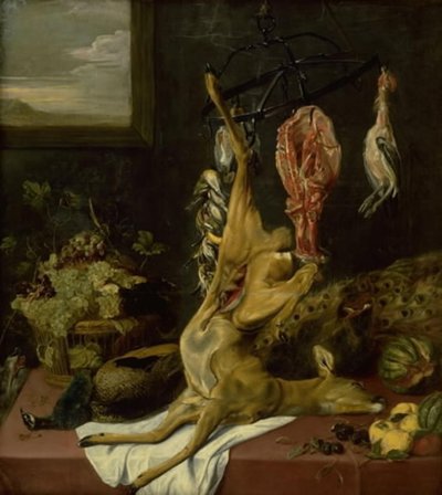 円形肉ラック付きラーダー 作： Frans Snijders
