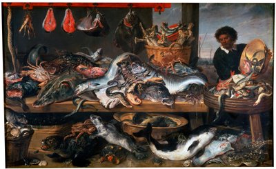 17世紀の魚屋 作： Frans Snyders or Snijders