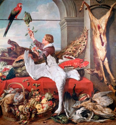 オフィスのインテリア、c1635 作： Frans Snyders or Snijders
