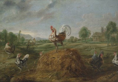 コックとパール 作： Frans Snyders or Snijders
