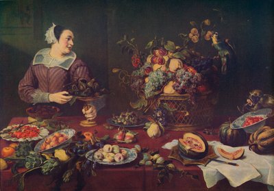 果物売り、果物売り、1636年、c1934 作： Frans Snyders or Snijders