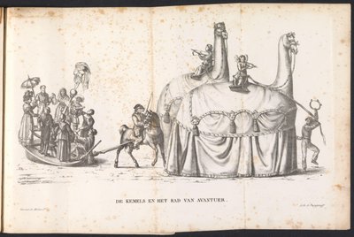 2 頭のラクダと運命の輪、1825 年 The Camels and the Wheel of Avantuer (オブジェクトのタイトル) 作： Frans Vervloet