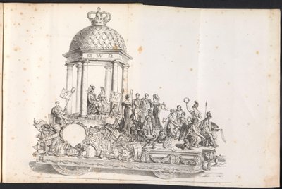 1825 年、聖ロンブーの行列の 5 番目のフロート 作： Frans Vervloet