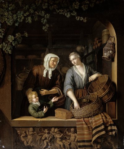 食料品店 食料品店 作： Frans van Mieris (II)