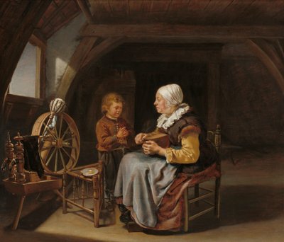 グレイスと言って、1650〜55年頃 作： Frans van Mieris