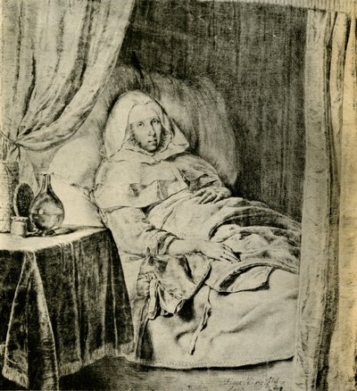 病気の女性 作： Frans van Mieris
