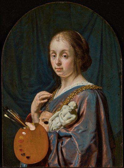 ピクトゥーラ（絵画の寓意） 作： Frans van Mieris the Elder