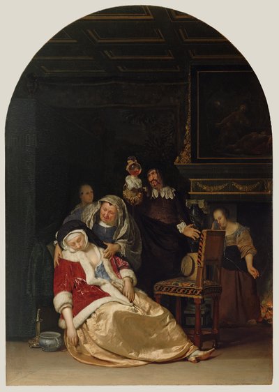 医師の診察 作： Frans van Mieris the Elder