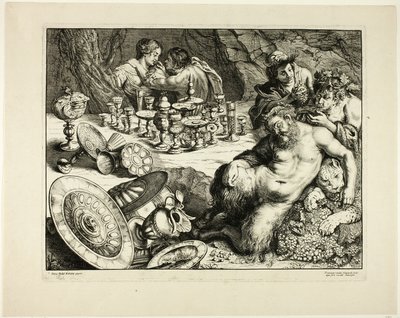 バッカスと酔ったシレノス ― シレノスの夢 作： Frans van den Wyngaerde