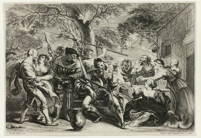 兵士と農民 作： Frans van den Wyngaerde