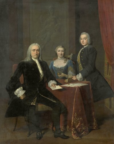 インテリアの家族グループ 作： Frans van der Mijn