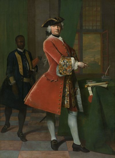 ヤンプランジャーの肖像、1742年 作： Frans van der Mijn