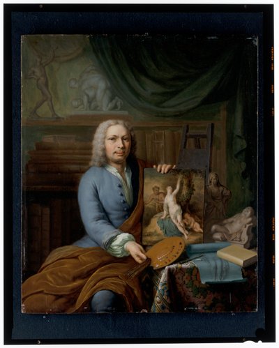 自画像 作： Frans van the Younger Mieris