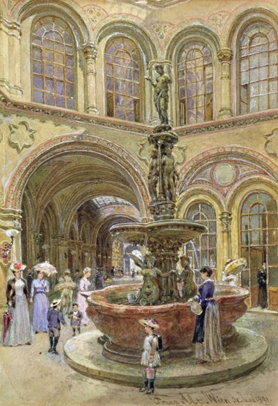 銀行と証券取引所の建物、ヘレンガッセ、ウィーン、1891 作： Franz Alt