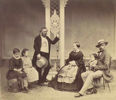 [6 人のグループの肖像画]、1850 年代から 60 年代。 作： Franz Antoine
