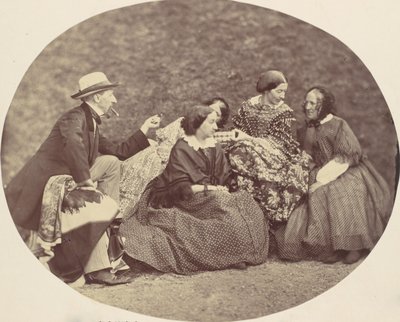 [マティアス・ハウザーマン、マリー・アントワーヌ、エリーゼ・ハウザーマン、ペペ・ヴェス]、1850年代から60年代。 作： Franz Antoine