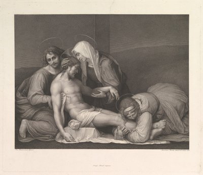 キリストの嘆き、1841年。 作： Franz Anton Erich Moritz Steinla