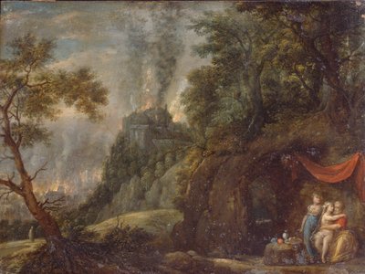 ロトと娘たち、1720年代 作： Franz Anton Hartmann