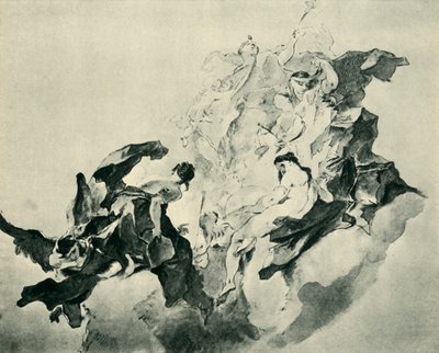 信仰の寓意、正義と絵画、1758年-1759年、1943年。 作： Franz Anton Maulbertsch