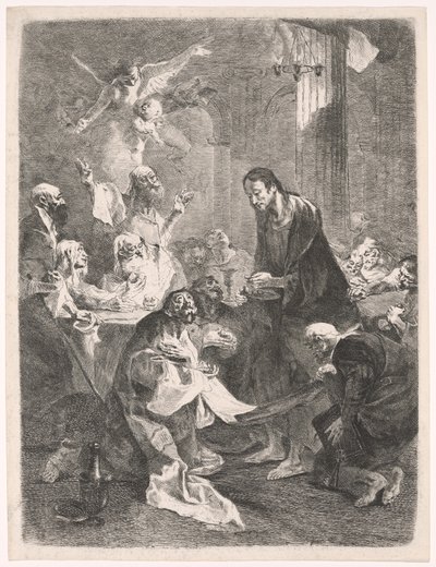 キリストと使徒たちの聖餐式 作： Franz Anton Maulbertsch