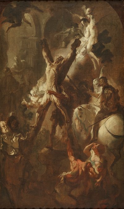 聖アンドリューの殉教 作： Franz Anton Maulbertsch