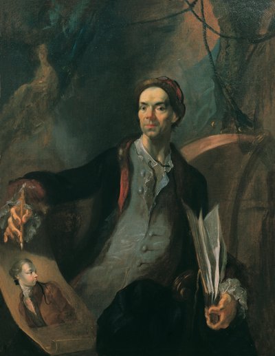 自画像、1767年頃。 作： Franz Anton Maulbertsch