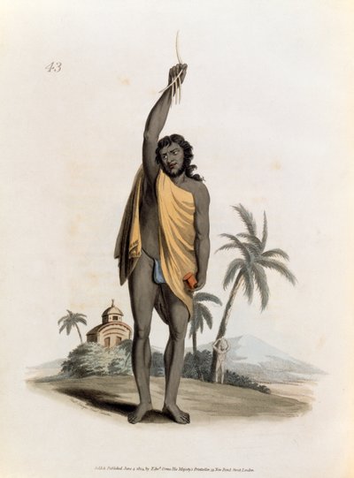 ヒンズー教の司祭、パブ。エドワード・オーム、1804 作： Franz Balthazar Solvyns