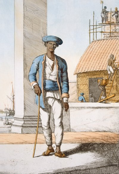 セーラー、「ヒンズー教徒、またはその様式、衣装、儀式の説明」、c.1808-12（カラーエッチング） 作： Franz Balthazar Solvyns