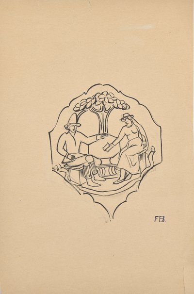 農夫夫婦（家具のマチ埋め？） 作： Franz Barwig d. Ä.