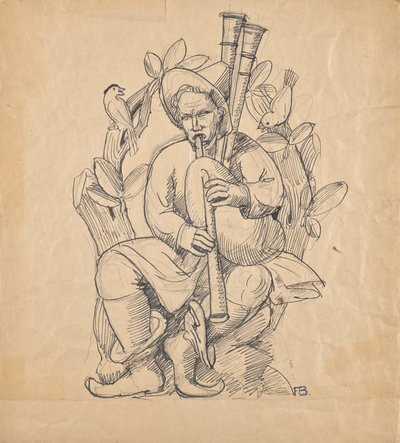 笛吹き 作： Franz Barwig d. Ä.