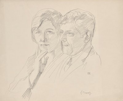 グレーテ・ワーグナー＝バルウィグとDr. ヨーゼフ・ワグナー 作： Franz Barwig d. Ä.