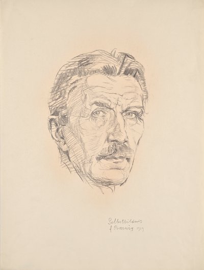 自画像 作： Franz Barwig d. Ä.