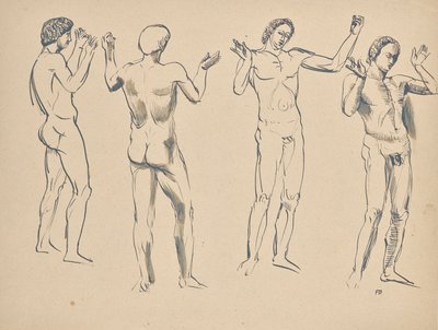 スピーカーの 4 つのスケッチ 作： Franz Barwig d. Ä.