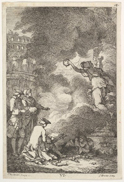 1764年、1764年のローマ訪問。 作： Franz Edmund Weirotter